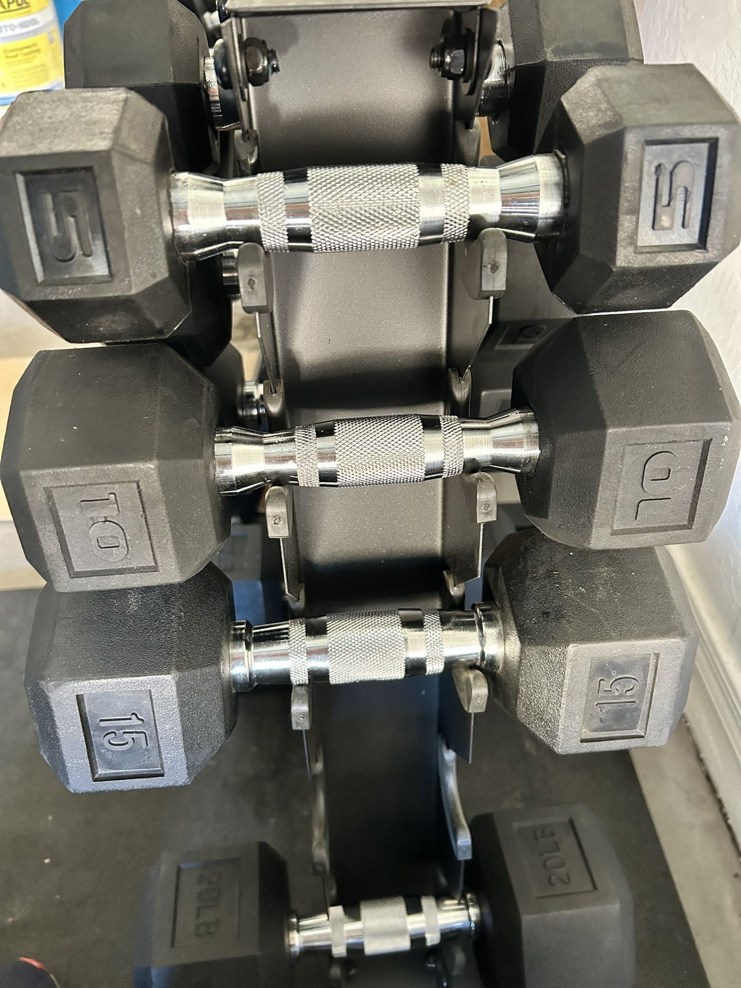 Set Of Dumbbells: 5,10,15s