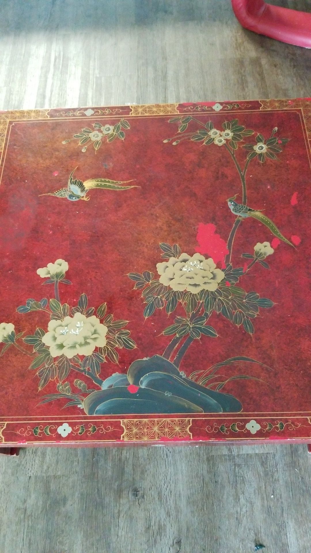 Asian style hand painted coffee table for Sale in Orlando, FL OfferUp