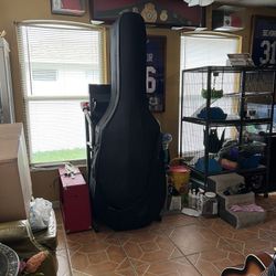 Howard Core Lightweight Hardshell Double Bass Case with Wheels - 3/4 Size