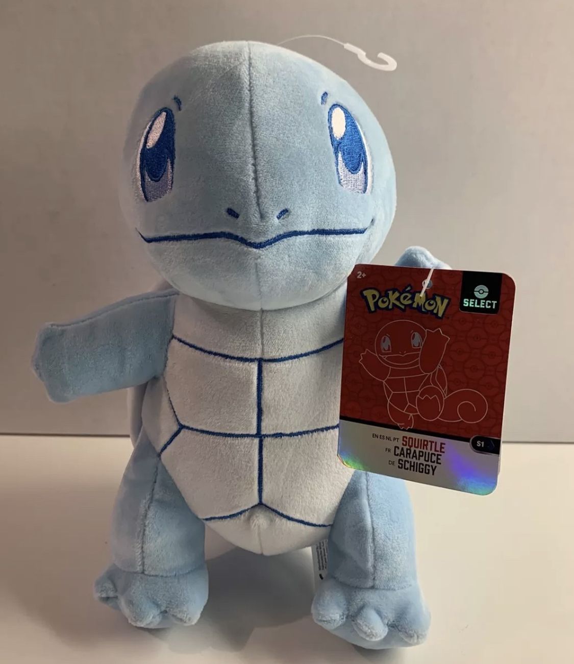 2020 Pokemon Select Shiny Squirtle Plush Wicked CoolToys 8" Rare HTF 💧
