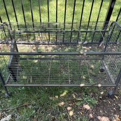 Metal Animal Cage with Wheels
