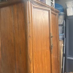 Antique Cabinet With Shelves