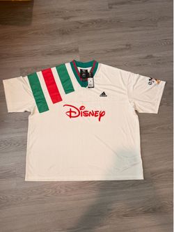 NWT adidas Braindead Disney Disneyland Mexico Men's Soccer Jersey Size XL KR2689 Red Green