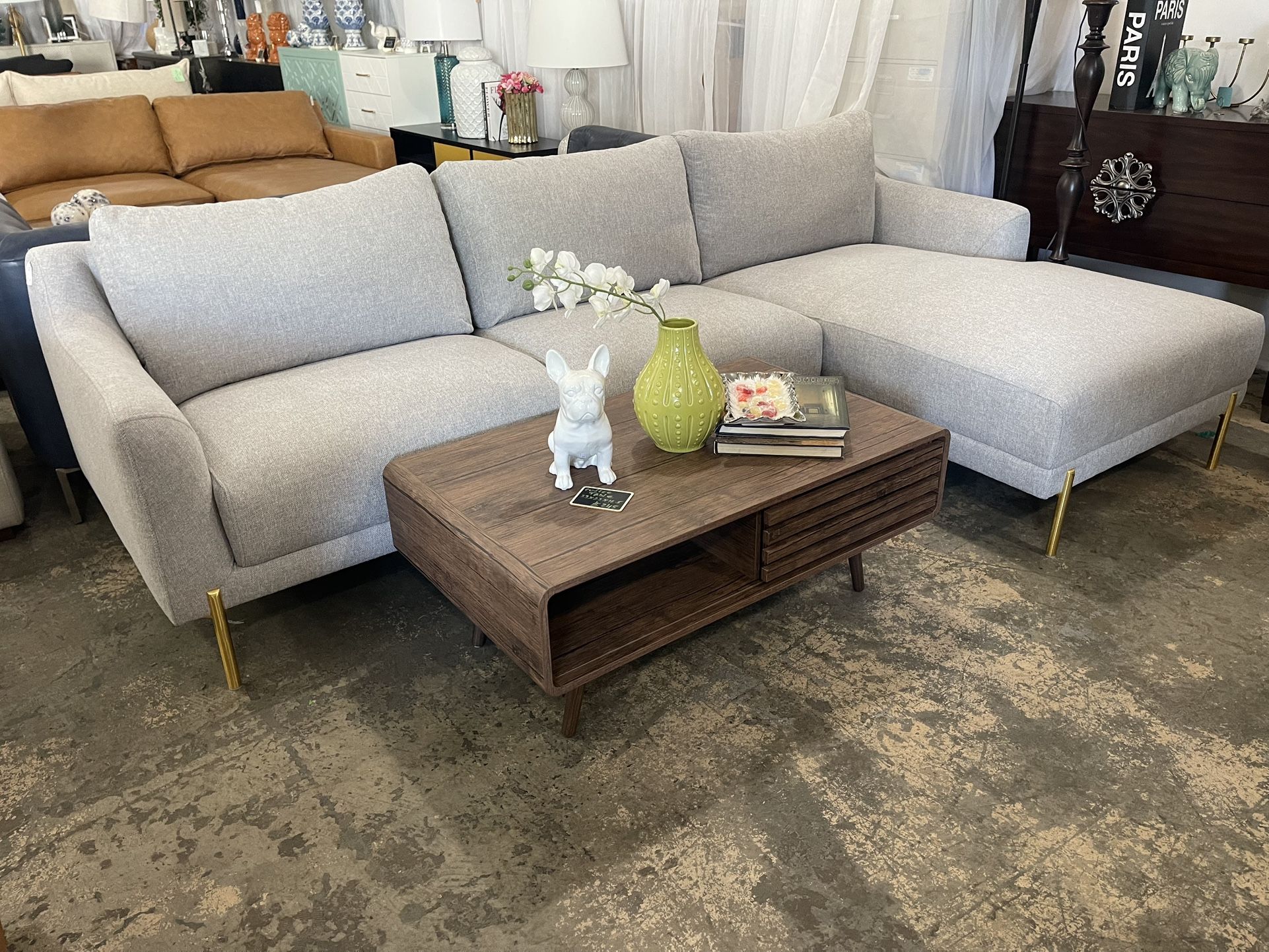 Sale New grey Sectional Sofa Delivery Available