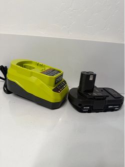 Ryobi one+ 18v 2ah battery and charger