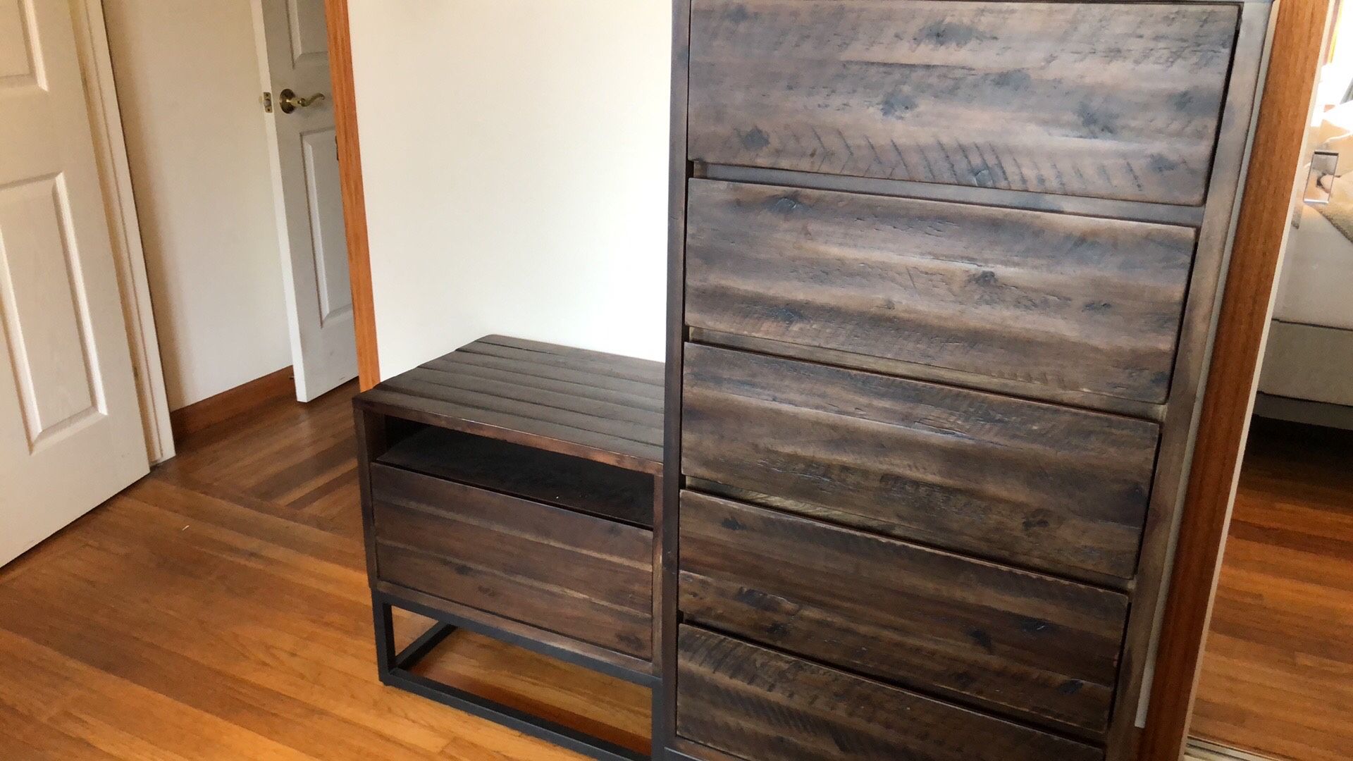 West Elm Logan Industrial Dresser And Nightstand