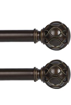 Curtain Rods (2pk - Bronze)