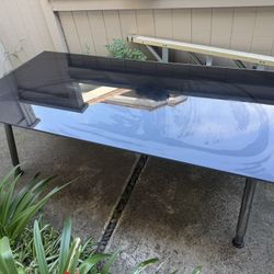 Black Glass and Chrome Table/desk