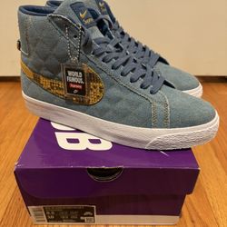 Nike SB Blazer Mid QS Supreme “Denim” Sz: 8.5 Men