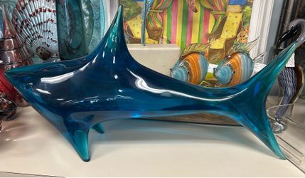 Jonathan Adler Giant Acrylic Shark sculpture