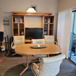 Kitchen Table And Chairs Matching Intertainment  Center 