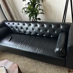 91in Faux Leather sofa 