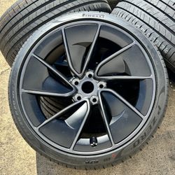 4x OEM 2026 Tesla Model 3 Performance 20" Warp Wheels and Tires 100%  TPMS