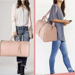Pink Convertible Garment Duffel Bag Travel