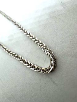 14K 585 White Gold Wheat Link 20” Chain - 4.79G WMP020933