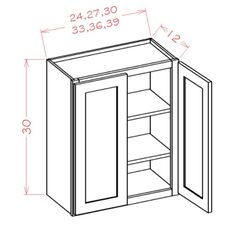 Shaker White Wall Cabinet 30” x 30” Ready To Assemble — New in Box