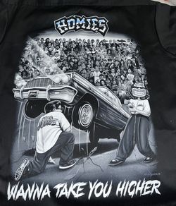 Homies Black Button Up