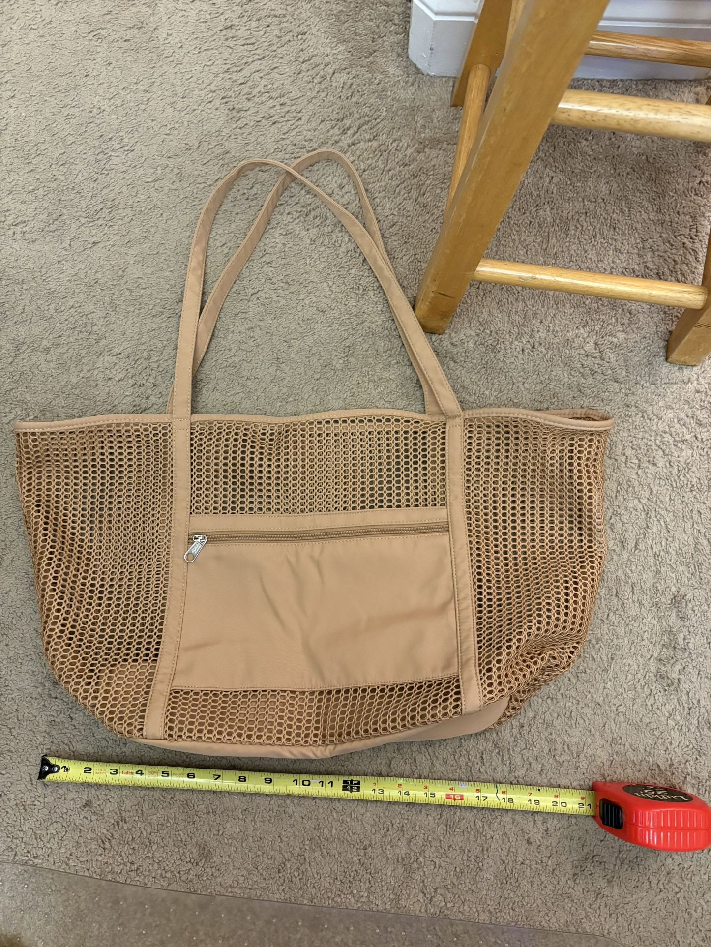 Beige Tote Bag