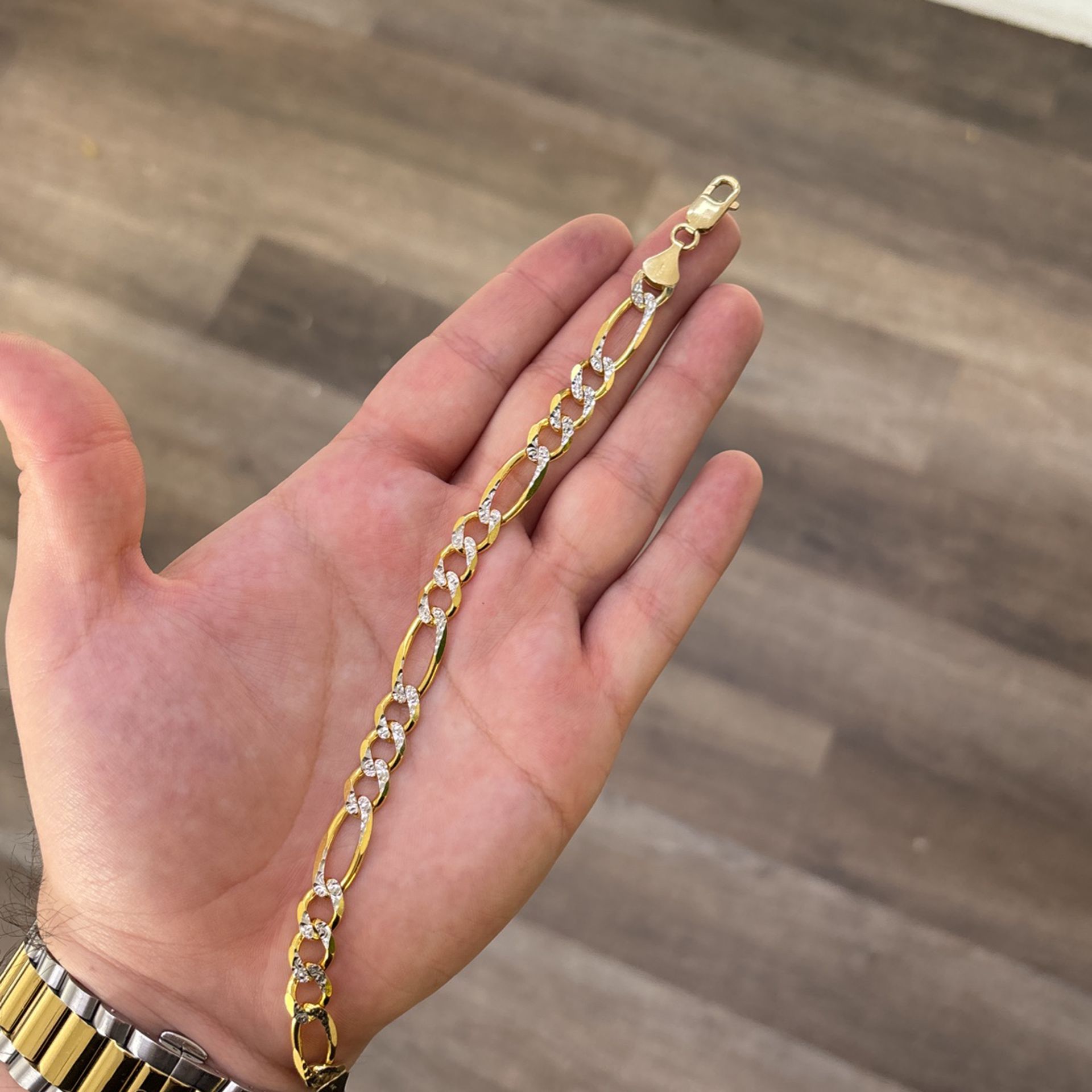 Gold14k Bracelet (with White Gold) 8.6mm
