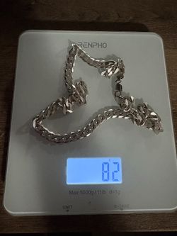 925 Sterling Silver Chain - 82 Grams Heavy Men’s Chain