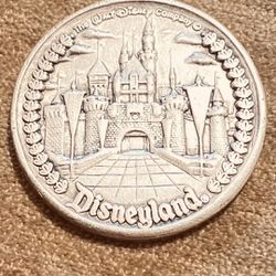 Vintage Pewter Walt Disney Medallion Necklace Project Missing Clasp 