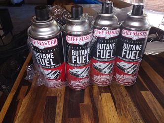 Butane fuel for portable gas stove