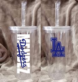Dodgers Reusable Tumbler