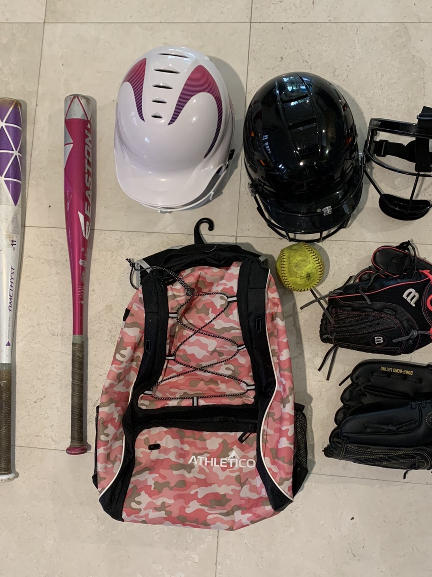 Softball gear lot