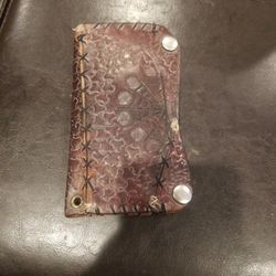 Used Custom Leather Harley Davidson Like Web Wallet