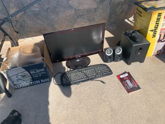 Computer set without tower