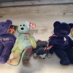 Beanie Baby's  4 Out Them &70.00 House Pick Up 