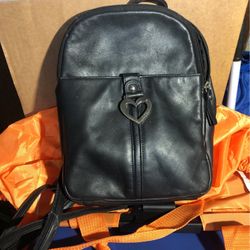 Leather Back Pack Like Purse 
