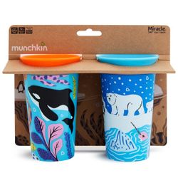 Munchkin 360° WildLove Sippy Cup, 9oz, 2pk