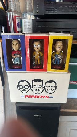 Pep Boys Bobblehead Set of 3