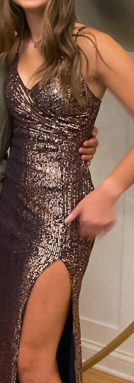 Formal dress - rose gold sequin