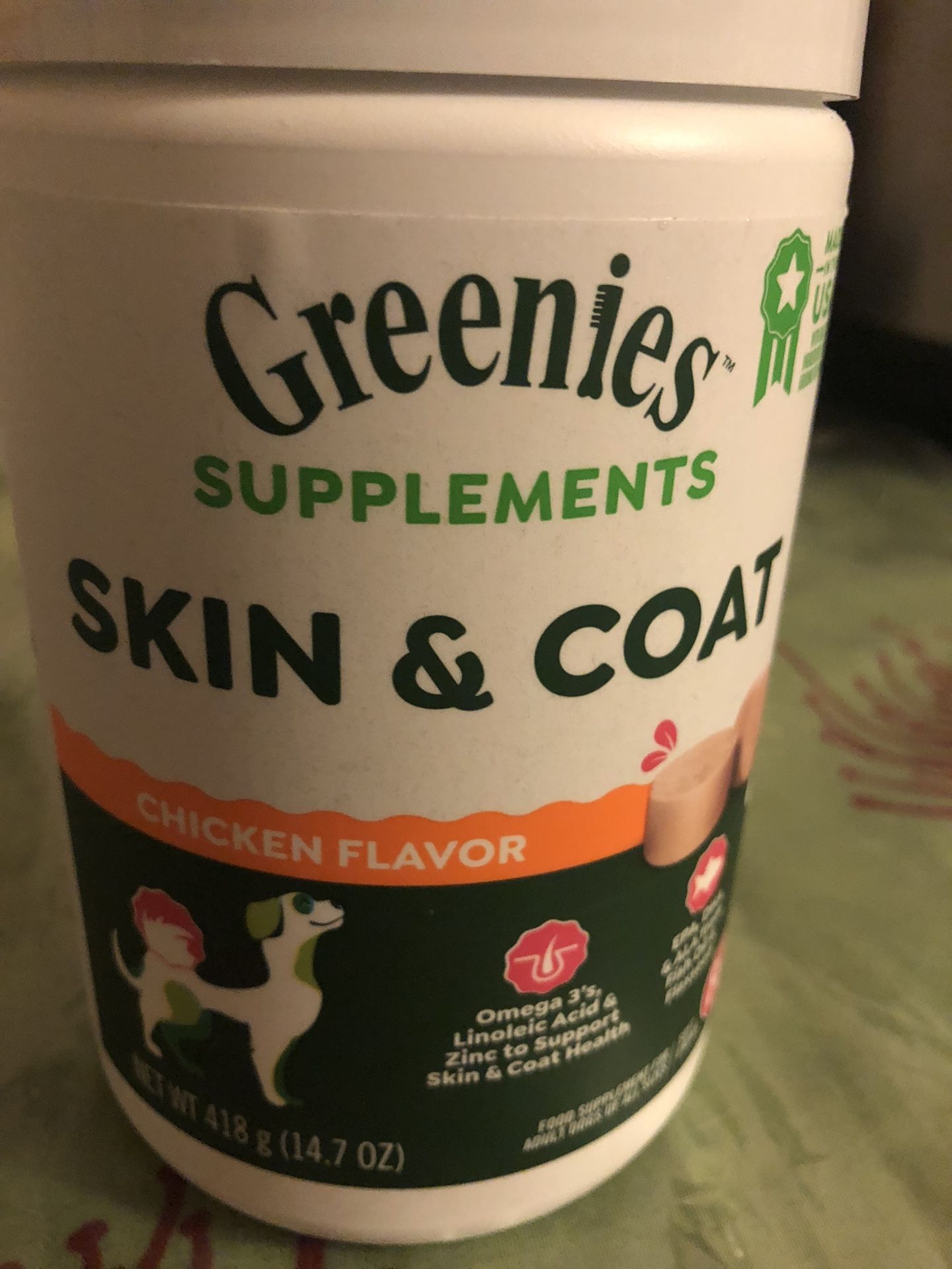 Greenies For Dog Skin And Coat Supplements 