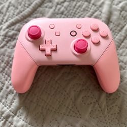 Nintendo Pro Controller With Pink Shell