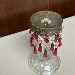 Vintage Red Antique Bohemian chandelier pendant bobeche