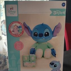Stitch Baby Milestone Plush With Number Blocks
