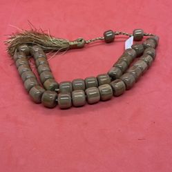 New Tesbih Prayer Beads Vintage Hand Made Czech Catalin Ottoman Style 14,5x12mm