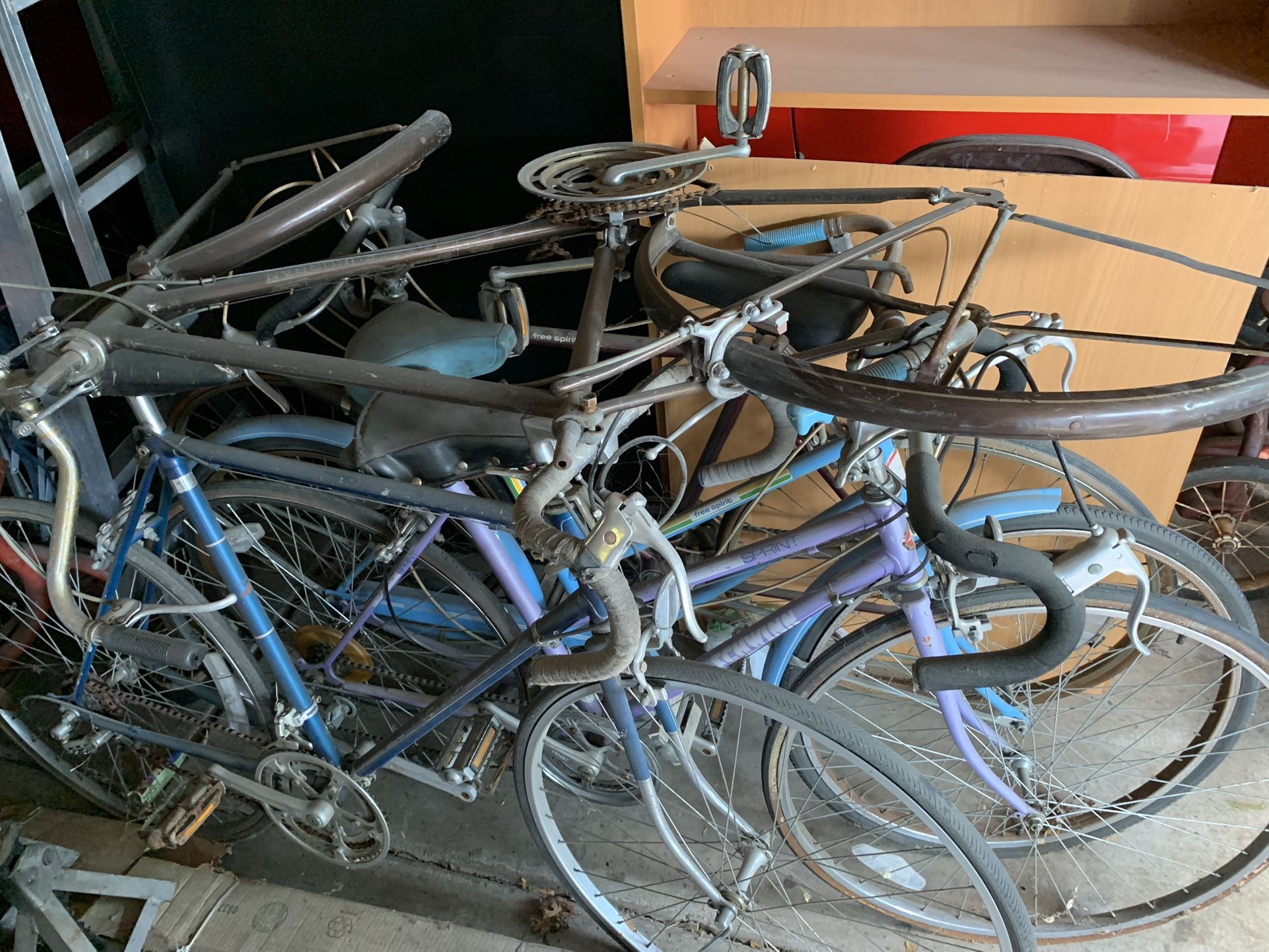 Lot Of Light Weight Bike Projects Or Parts Bikes Schwinn Nishiki Free Spirit