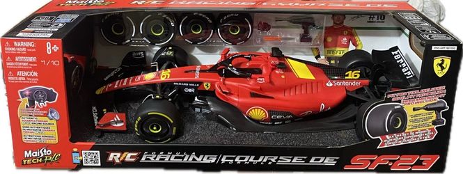 Ferrari SF23 F1 Maisto Tech RC 1:10 Remote Control Car Charles Leclerc #16 New