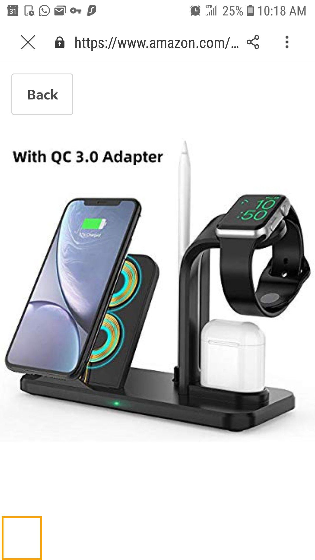 4 in 1 Wireless Charger Stand *