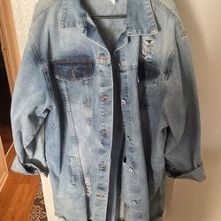 G-Stage Long Jean Jacket Size 2x/3x
