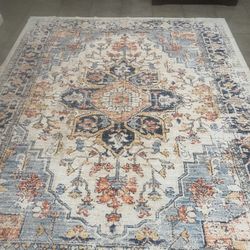Soft Persian Style 9x12 Washable Area Rug New