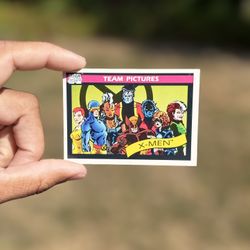 🃏 1990 Marvel Universe Card #140 X-Men (Team Picture)