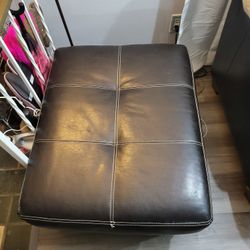 Leather Ottoman 