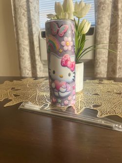 Hello Kitty Tumbler with Straw