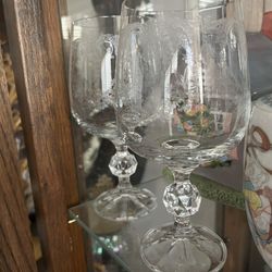 Vintage Water Cascade Goblets