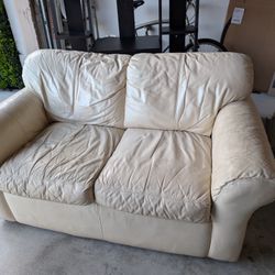 FREE-Leather Love Seat
